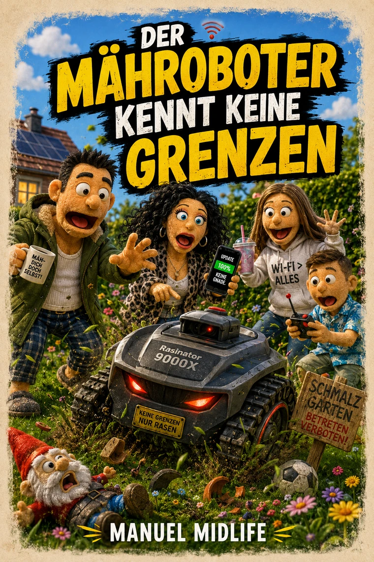 Buchcover: Der Mähroboter kennt keine Grenzen