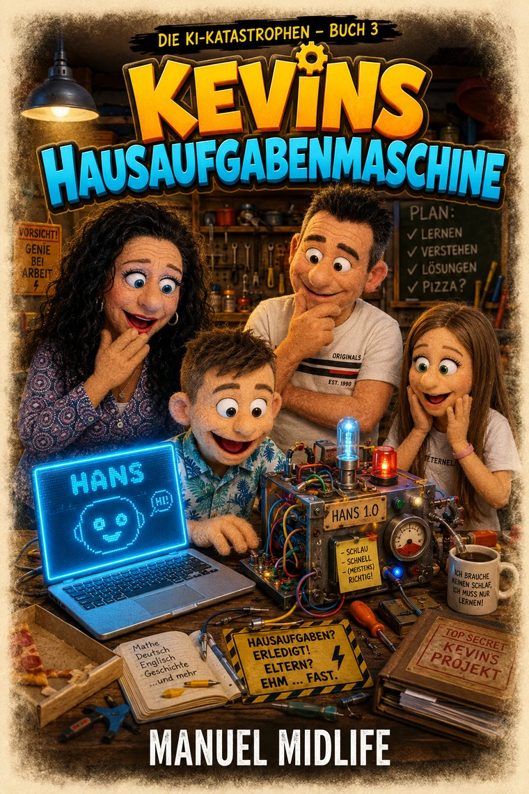 Buchcover: Kevins Hausaufgabenmaschine