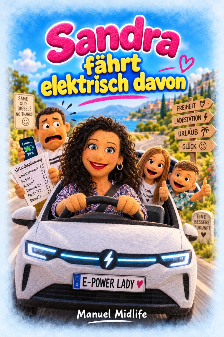 Buchcover: Sandra fährt elektrisch davon