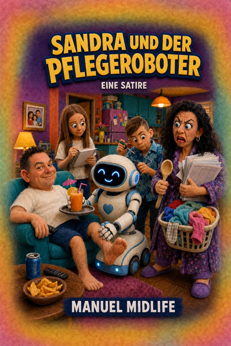 Buchcover: Sandra und der Pflegeroboter
